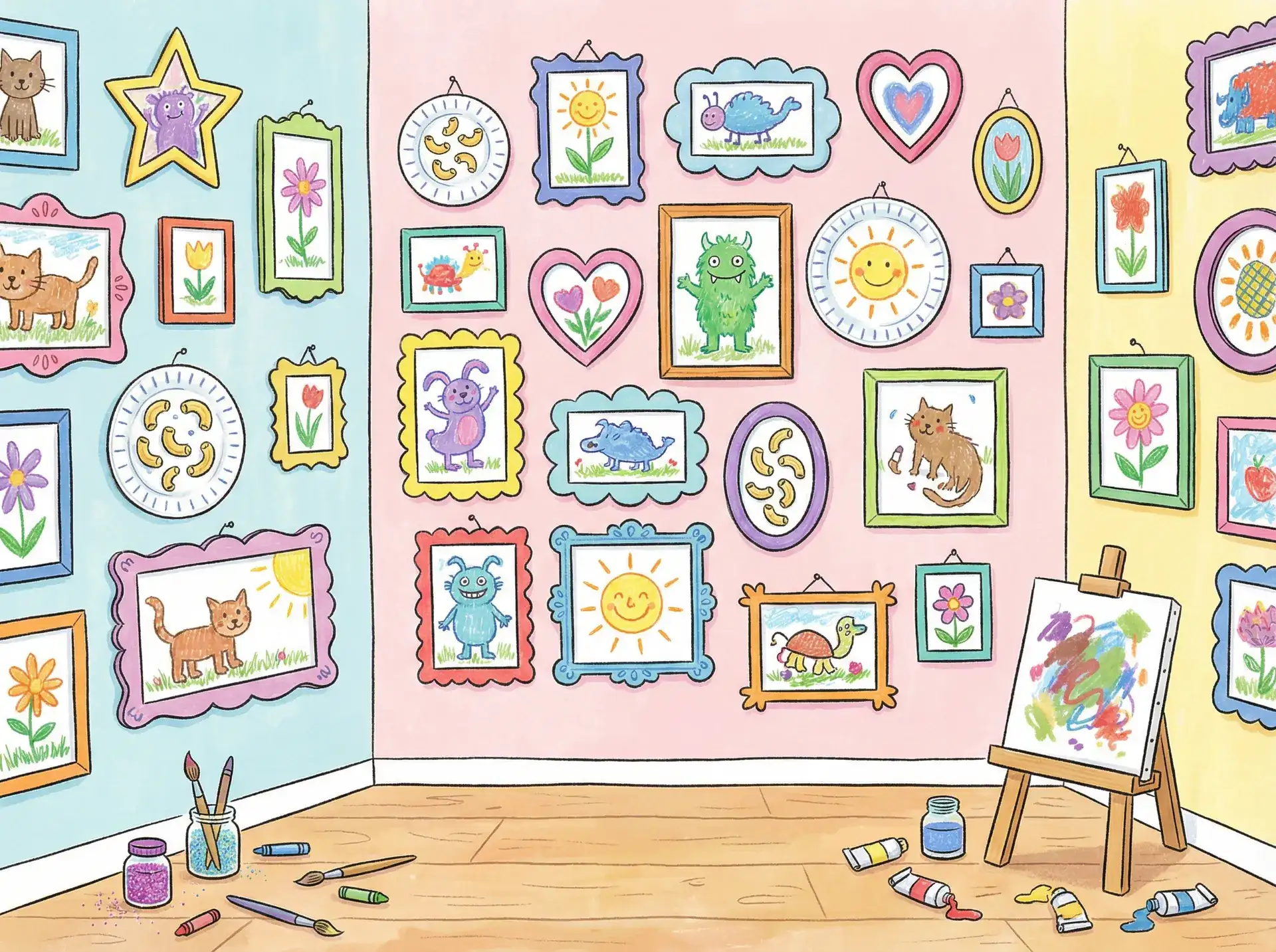 小朋友的彩色画作 - 里番动漫 创意展示